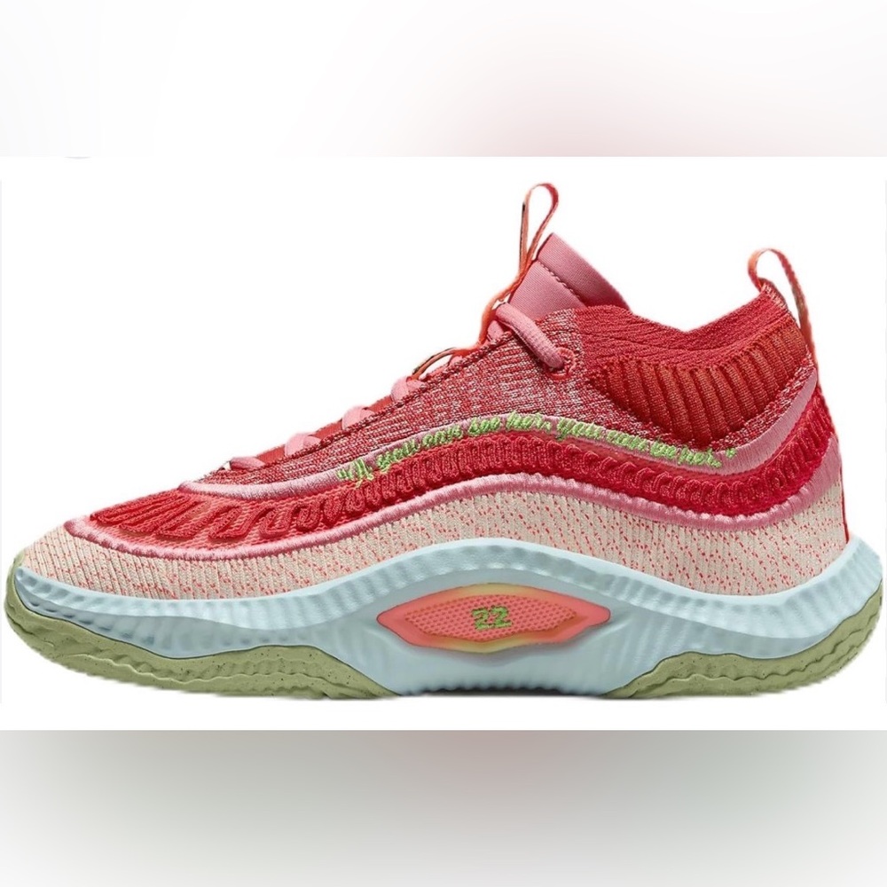 Aja Wilson x Nike Stylish Pink and Green Sneakers - Picture 3 of 16